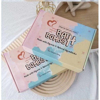 Bathbombs Craft Box Packaging 6 12 Pcs Package Printing Bath Bombs Gift Set